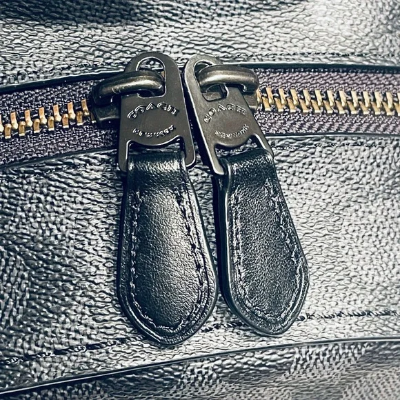 Coach Campus Backpack In Signature Canvas With Star Applique & Snakeskin Detail - Picture 11 of 16